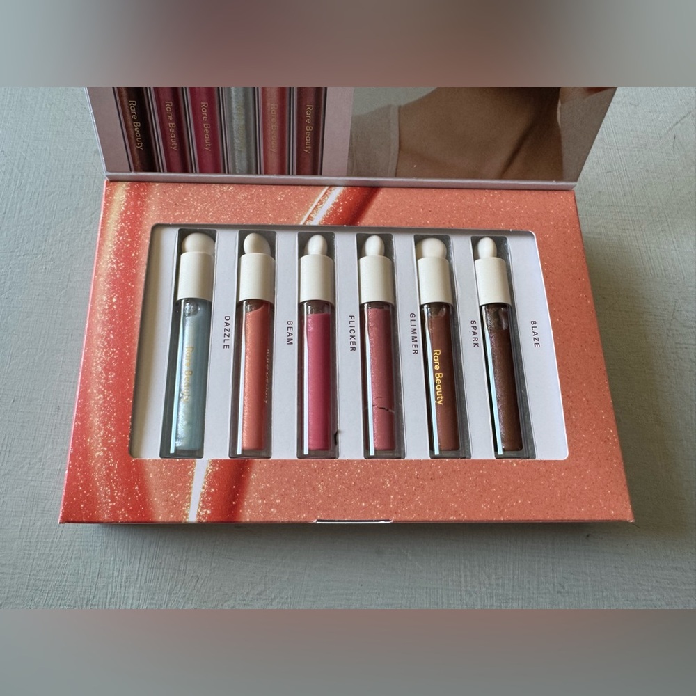 NEW RARE BEAUTY POSITIVE LIGHT LUMINIZING LIP GLOSS GIFT SET - ALL 6 SHADES